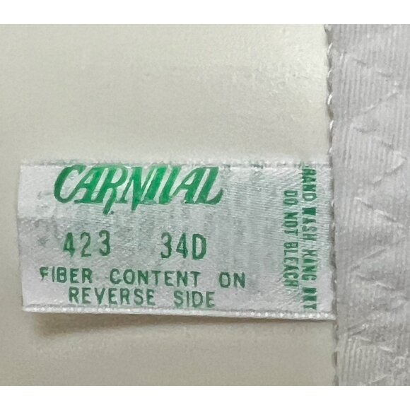 Carnival Lace Bustier Corset Boning Bridal Lingerie Size 34D white Wedding VTG - Picture 7 of 14